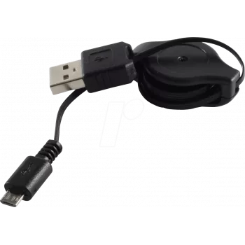 USB kabelis ShiverPeaks BS14-18001 1m USB A Micro-USB B Melns