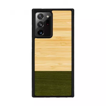 Telefona maciņš Man and Wood Galaxy Note 20 Ultra — bambusa mežs melns aizsargvāks