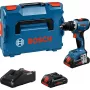 Bezvada urbjskrūvgriezis Bosch GSR 18V-65 ar 2x 4,0 Ah baterijām