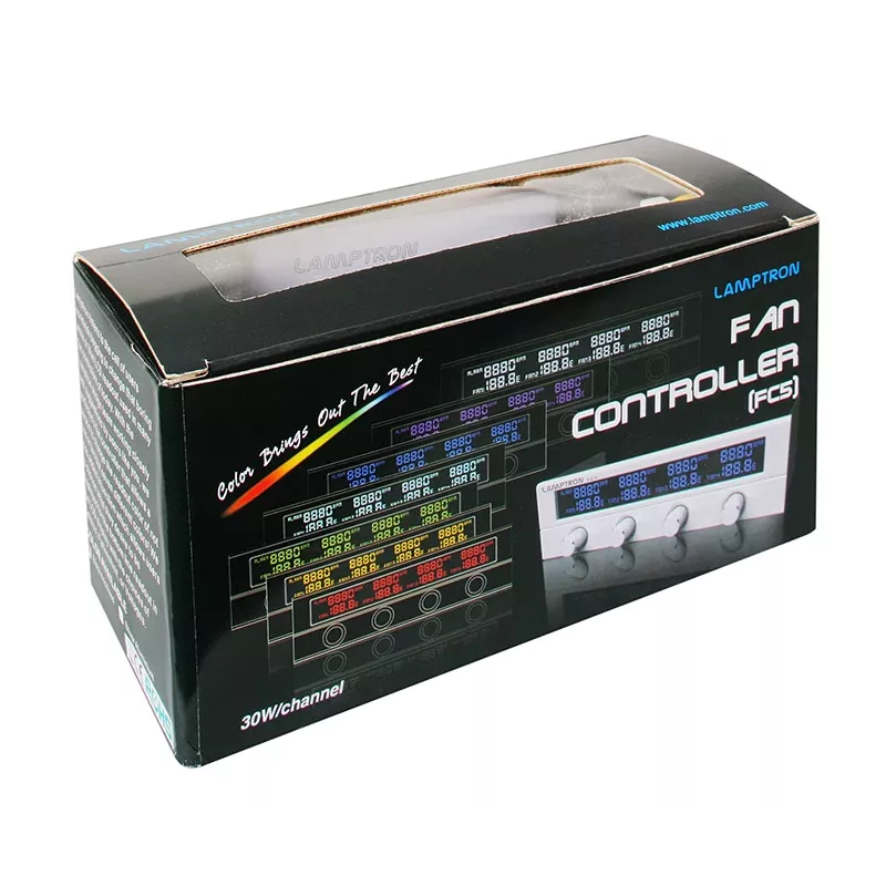 Lamptron FC5 V2 ventilatora kontrolieris 5,25 collas - sudraba