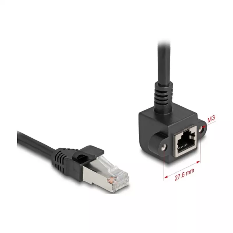 Tīkla kabelis DeLOCK 81098 RJ-45 Cat6 2 m Melns