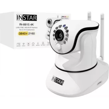 IP kamera Instar IN-8815 4K PoE WLAN – 4K izšķirtspēja, PoE atbalsts, Wi‑Fi savienojums