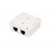 Virsmas stiprinājuma tīkla ligzda Extralink EX.9649 — 2x RJ45 Cat5e STP