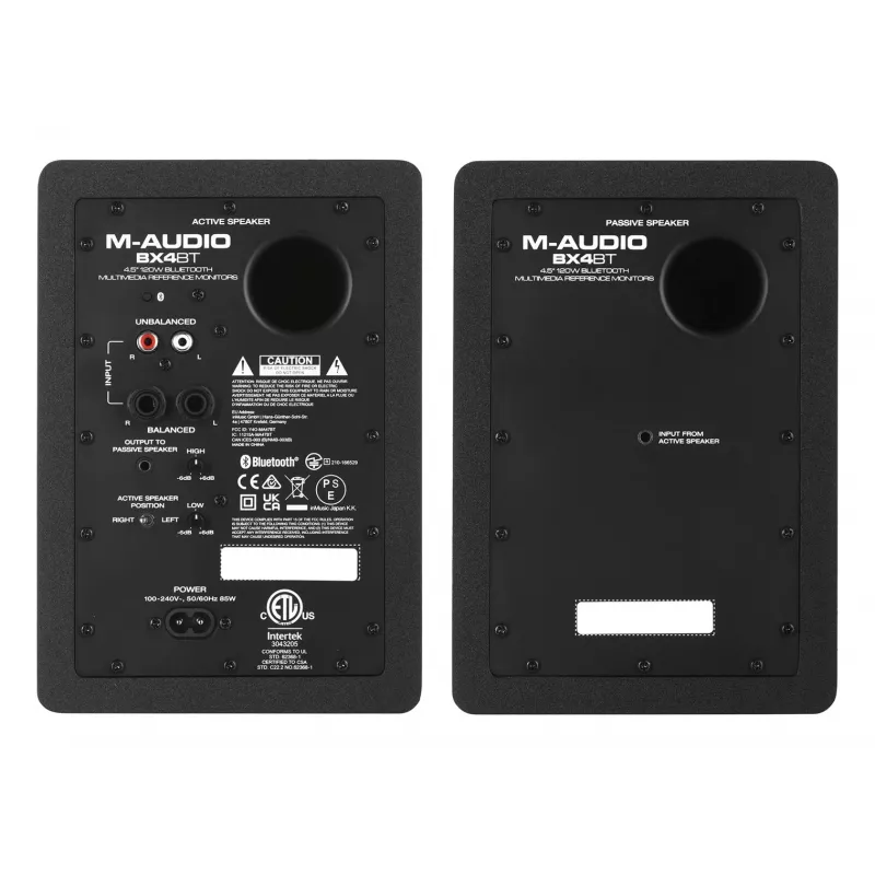 M-AUDIO BX4 BT 2x skaļrunis Melns Vadu + Bluetooth 50 W