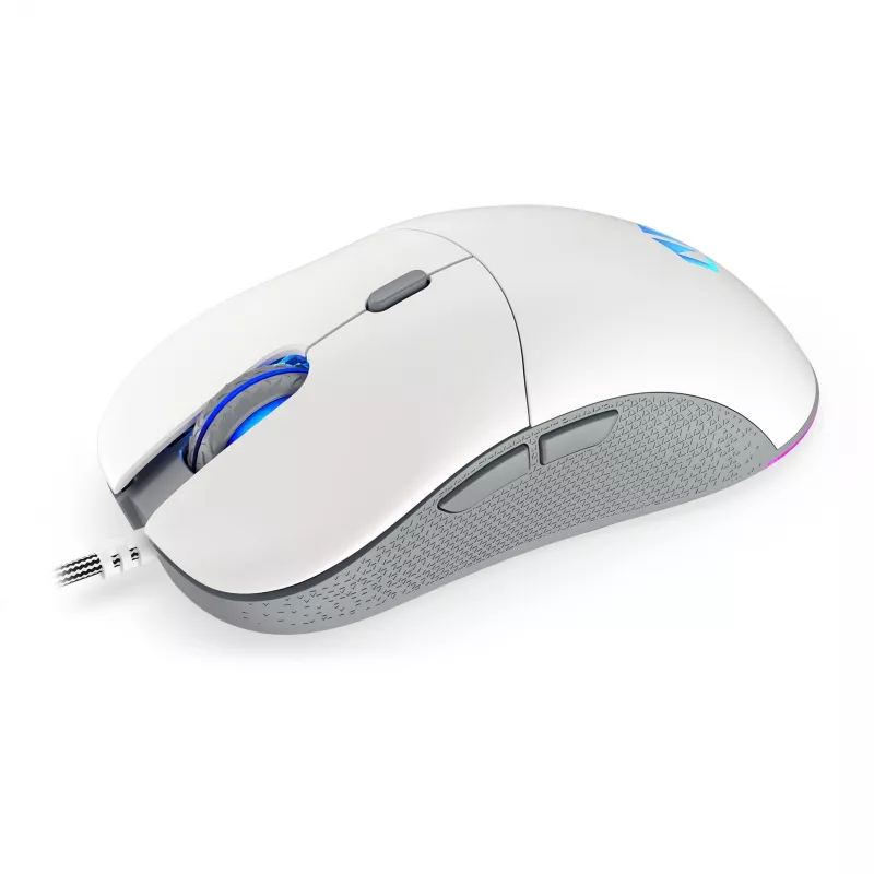 ENDORFY GEM Plus Onyx Balts pele Spēlēm Labās rokas USB Type-C Optiskā 19000 DPI