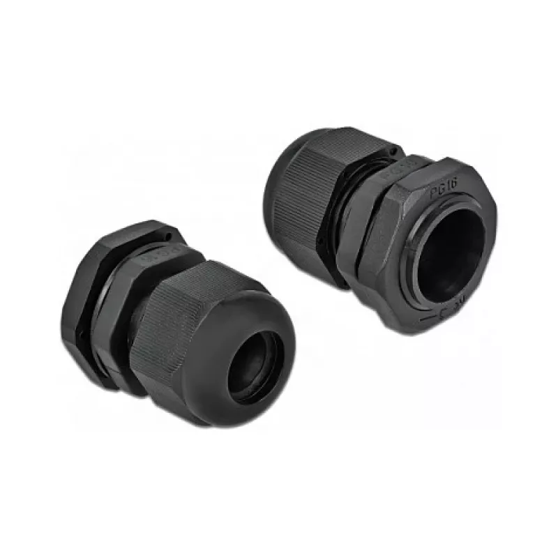 Kabeļu blīvslēgs DeLOCK 60218 melna plastmasa 10 gab.