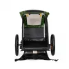 Mājdzīvnieku pārnēsātājs BURLEY Tail Wagon BU-947108 — mīkstais suņu pārnēsātājs, melns/zaļš
