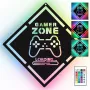 LED neona izkārtne MANTA MASNL132RGB Style Neon Lights GAMER ZONE, RGB apgaismota sienas dekorācija