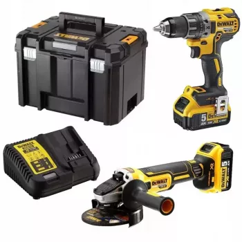 DeWALT 18V bezvadu elektroinstrumentu komplekts – urbšanas un slīpēšanas komplekts