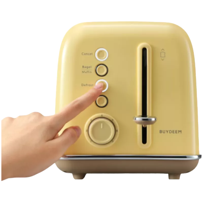 BUYDEEM 2 Slice Toaster, model DT620E, krāsa Mellow Yellow, ES