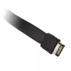 Akasa zemprofila PCI kronšteina adapteris USB 3.1 Type C - melns - Adapteris - Digitāls/datu