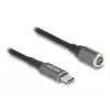 Strāvas kabelis DeLOCK 80781 0,15m USB C 8 kontaktu 20V