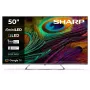 Sharp 4K QLED MiniLED TV | 50JP7265E | 50 collu | Smart TV | Google TV | UHD | Sudraba