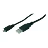 Assmann USB savienojuma kabelis. tips A - micro B M/M. 1.0m. USB 2.0 saderīgs. UL. melns (AK-300127-010-S)