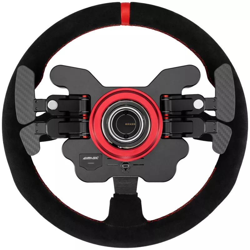 Simagic Stūres Ripa GT1-SR Alcantara — GT1-SR(ALCANTARA) sacīkšu stūres ripa, Alcantara pārklājums