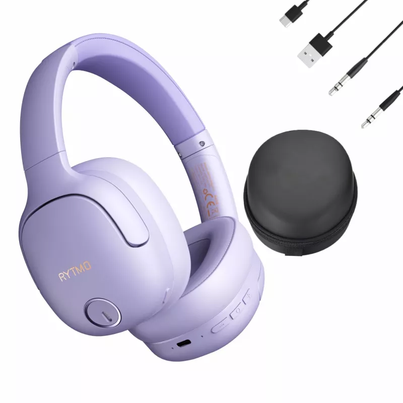 Austiņas MANTA HDP1001PU Rytmo Elegance violeta virsgalvas, vadu, modelis HDP1001PU