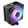 MODECOM Volcano 0C T102 LCD ARGB Procesora gaisa dzesētājs 12 cm Melns