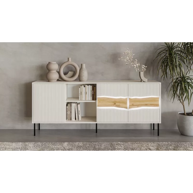 Cama INSERTO 3D1W kumode 190x40x80 kašmira + LED