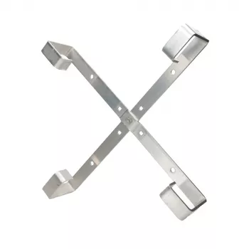 Kabeļu turētājs Extralink Four arms aluminium frame S500 — 500 x 500 x 70 mm, galds/siena, alumīnijs
