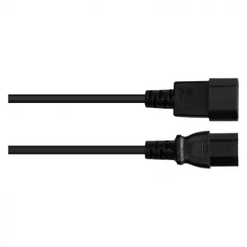 Good Connections IEC ierīces karstā stāvokļa kabelis C14 uz C15 melns 5 m