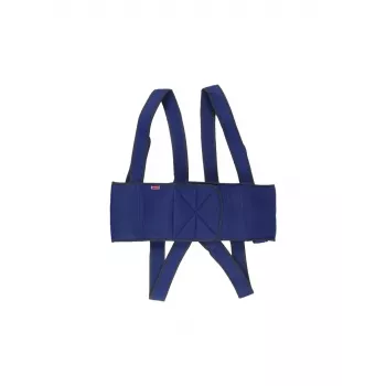 Ratipkrēsla stabilizācijas josta Aston Secubac IV 681022 — tekstila, regulējams Velcro, 150 cm garums, 20 cm platums, zila