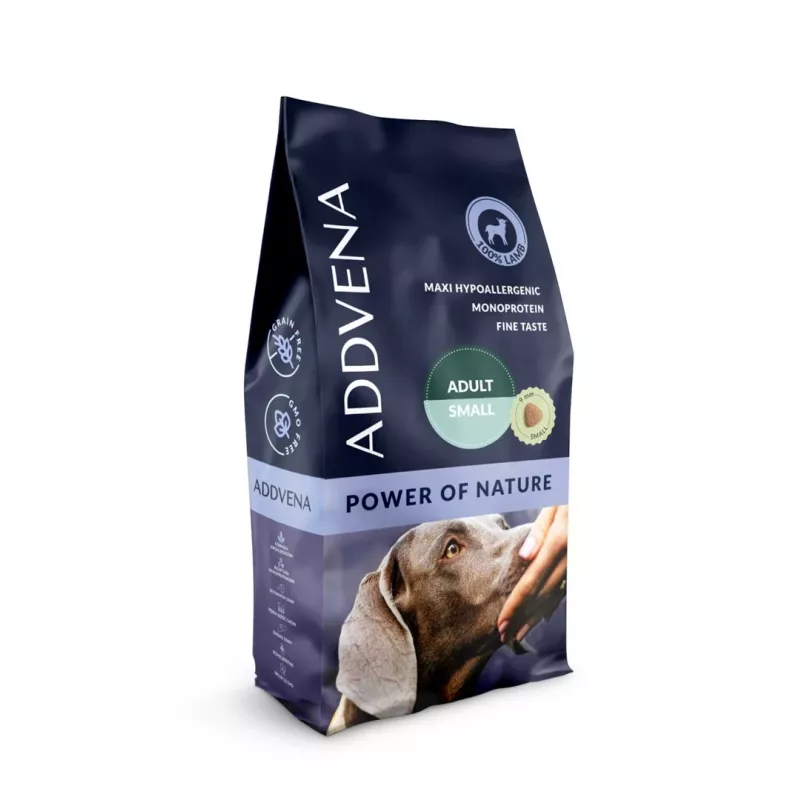 ADDVENA Power of Nature Adult Small Lamb - sausā suņu barība - 10 kg