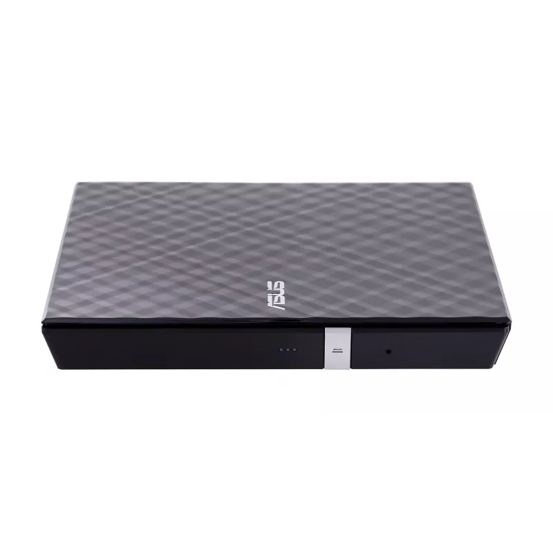Ārējais DVD±RW optiskais diskdzinis ASUS SDRW-08D2S-U Lite, USB 2.0, melns, 24x CD / 8x DVD, 142×142×20 mm
