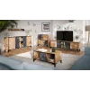 Cama 4D Grāmatu skapis OVO 90x38xH90 ozols/betons