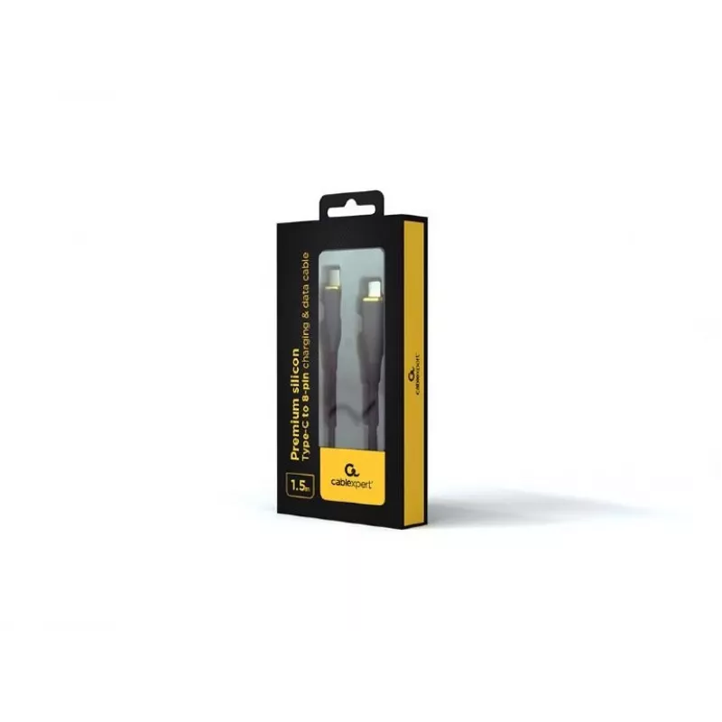 Lightning kabelis GEMBIRD CC-USB2S-CM8PM-1.5M-BK, 1,5 m