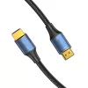 Vention kokvilnas pīts HDMI-A–vīr. uz vīr. HD kabelis 8K 5M zils alumīnija sakausējuma tips