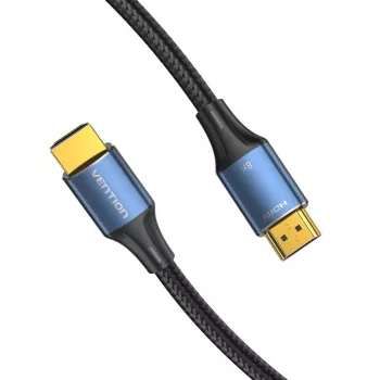Vention kokvilnas pīts HDMI-A–vīr. uz vīr. HD kabelis 8K 5M zils alumīnija sakausējuma tips
