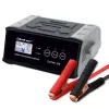 Baterijas lādētājs QOLTEC 52514 — 12V/24V, 25A, AGM/GEL/SLA baterijām ar LCD displeju