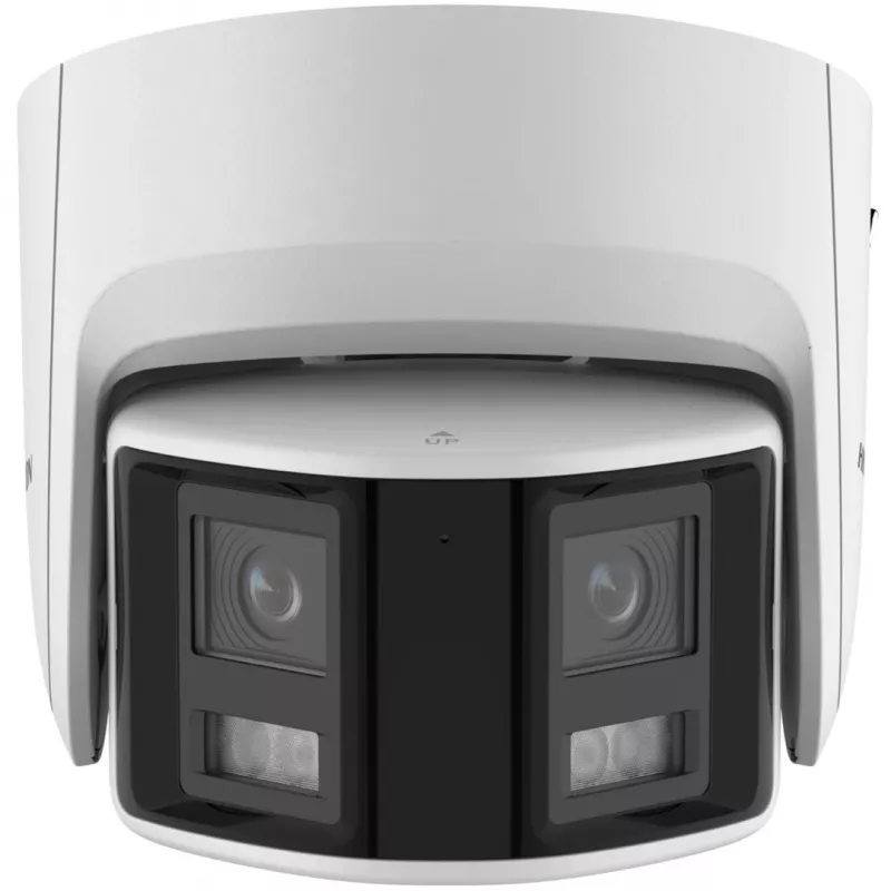 IP novērošanas kamera Hikvision DS-2CD2346G2P-ISU/SL 4MP kupola, 2,8 mm objektīvs, 180° redzes lauks, IR 30 m, IP67, PoE/DC