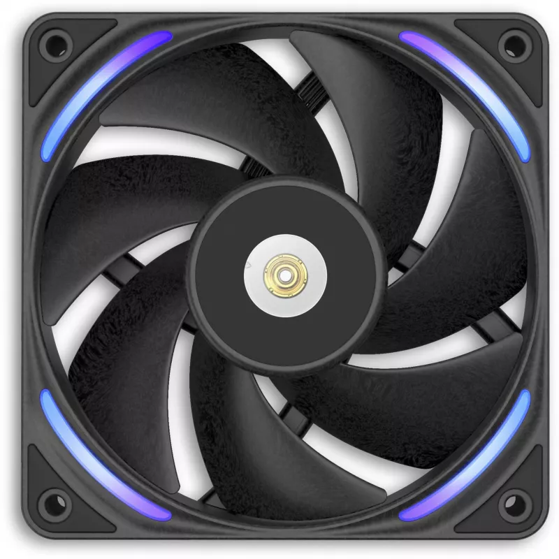 NZXT F120X 120mm korpusa ventilators - melns