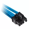 Corsair Premium Sleeved PCIe Dual-kabelis, Doppelpack (Gen 4) - Zils