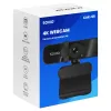 Savio CAK-06 tīmekļa kamera 3840 x 2160 pikseļi USB Melna