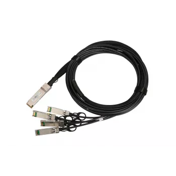 QSFP+ DAC kabelis Extralink 40Gbps uz 4×10Gbps, 3 m, 30AWG, QSFP+ tēviņš–tēviņš