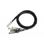 QSFP+ DAC kabelis Extralink 40Gbps uz 4×10Gbps, 3 m, 30AWG, QSFP+ tēviņš–tēviņš