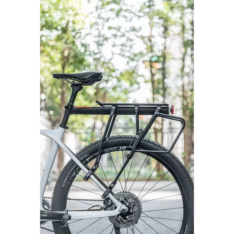 Rockbros 33210004001 melns velosipēdu statīvs ar plauktu