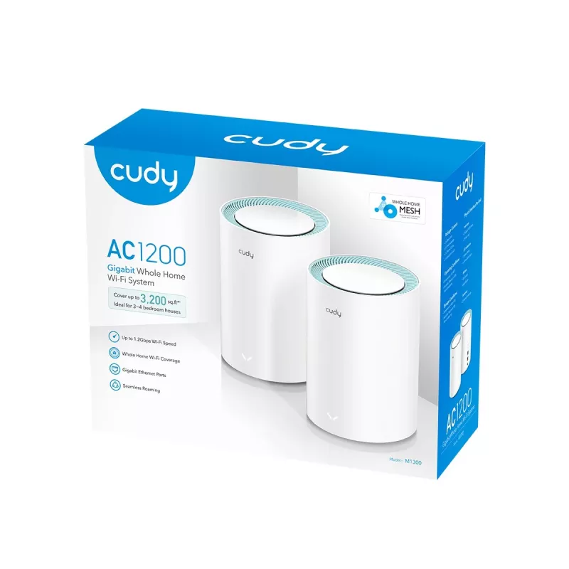 Mesh sistēma Cudy M1300 2-PACK