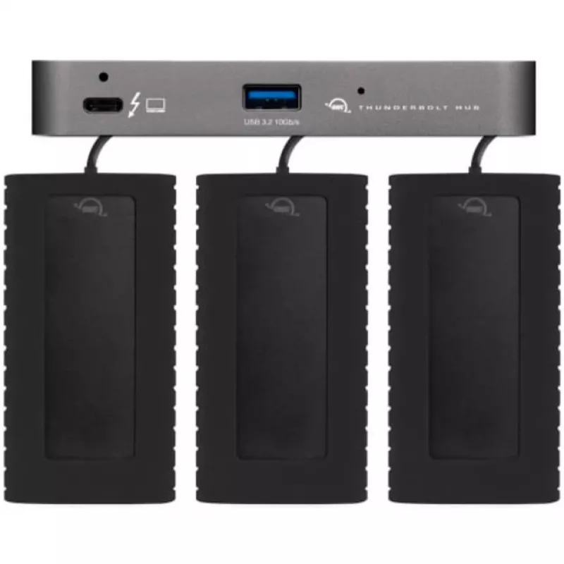 Other World Computing OWC Thunderbolt Hub - centrmezgls - 4 x USB-C - galddatoram (OWCTB4HUB5P)
