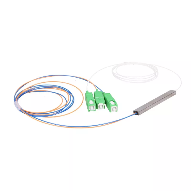 Kabeļu sadalītājs Extralink Splitter 1:2 PLC SC/APC 900µm 1m balts