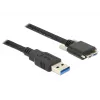 USB kabelis DeLOCK 83599 USB 3.2 Gen 1 3m USB A uz Micro-USB B melns