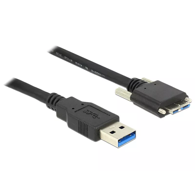 USB kabelis DeLOCK 83599 USB 3.2 Gen 1 3m USB A uz Micro-USB B melns