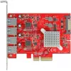 Delock PCI Express x4 karte ar 4 ārējiem SuperSpeed USB 10 Gbps (USB 3.2 Gen 2) USB Type-A sieviešu savienotājiem - USB adapteris - PCIe 3.0 x4 - USB 3.2 Gen 2 x 4 (90481)