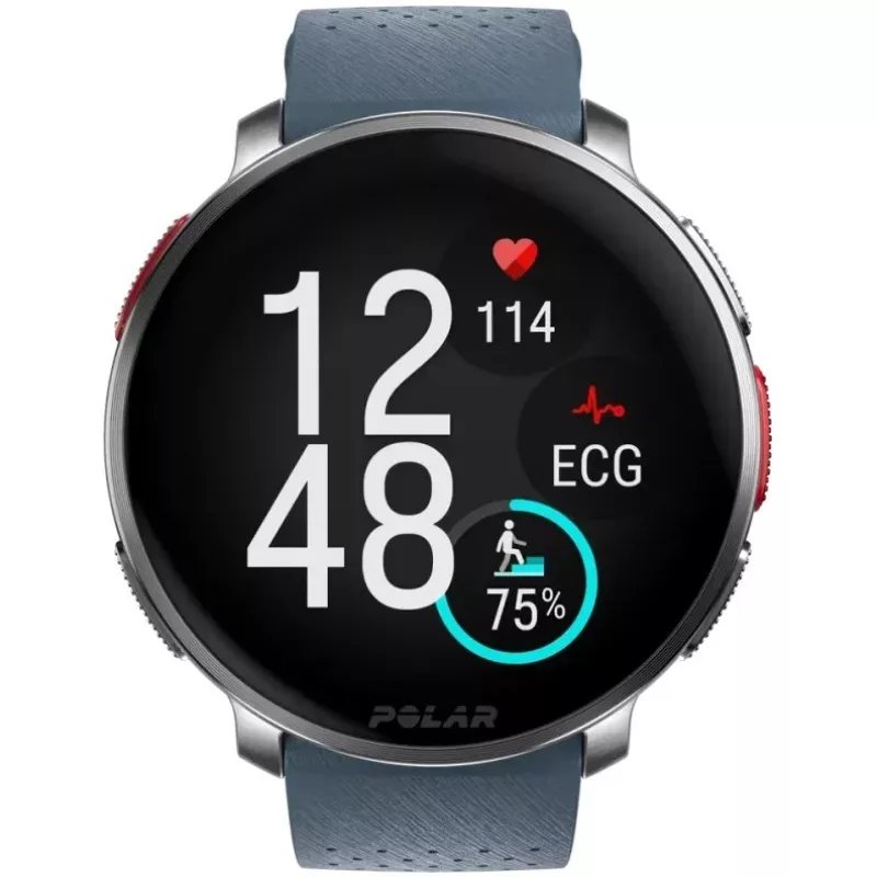 Polar Vantage V3 - Alumīnijs - Sporta pulkstenis ar siksnu - Silikons - Displejs 3,5 cm (1,39) - 32 GB - Bluetooth - 57 g - debeszils (900108892)