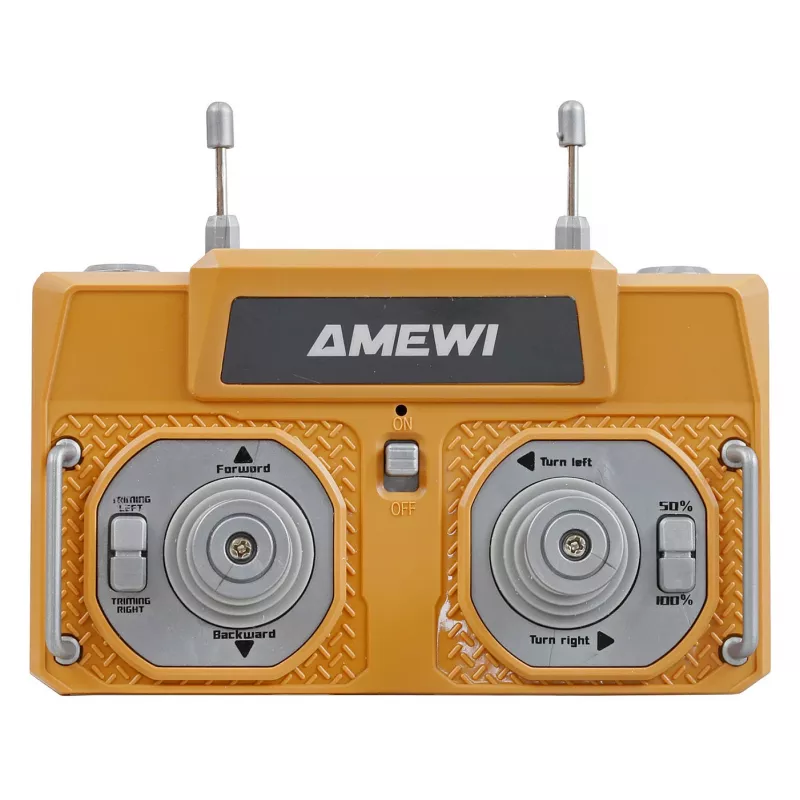 RC ekskavatora modelis Amewi 22744, mērogs 1:64, elektromotors, LiPo 200 mAh, vecumam no 6 gadiem