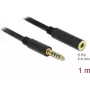 Audio kabelis DeLOCK 85796 1m 4,4 mm melns