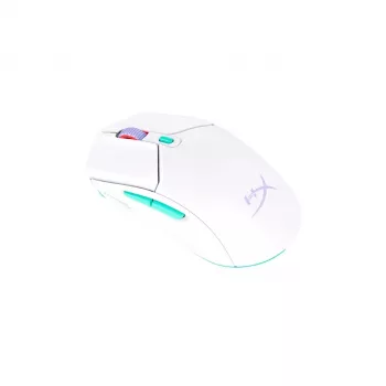 HyperX Pulsefire Haste 2 Core Wls - Spēļu pele (Balta/Zaļa/Purpursarkana)