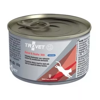 Mitrā kaķu barība TROVET Renal & Oxalate RID Chicken 100 g veterinārā diēta urīnceļu atbalstam